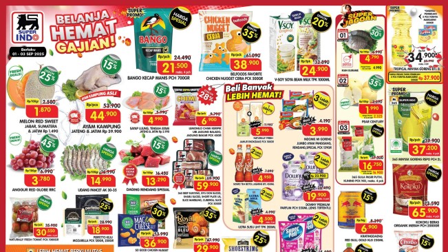 Daftar Produk Promo Belanja Hemat Superindo Senin, 1 September 2025: Buruan Hanya Berlaku 3 Hari
